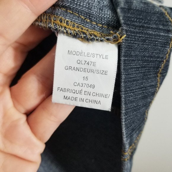 Vintage MC Dark Blue Denim Cotton Blend Jean Jacket Stretch Retro Pockets Blazer - Picture 8 of 12